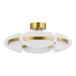 SL1304.302.45 Светильник потолочный ST-Luce латунь/белый LED 1*45W 3000K ETOILE
