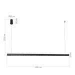 SL6238.413.01 Светильник подвесной ST-Luce черный/черный,латунь LED 1*28W 4000K PARILLA