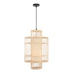 SL6241.523.01 Светильник подвесной ST-Luce Древесный/Белый E27 1*40W ALMA
