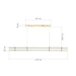 SL6245.223.01 Светильник подвесной ST-Luce золотистый/Прозрачный LED 1*30W 4000K FAGY