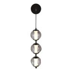 SL6520.401.01 Светильник настенный ST-Luce черный жемчуг/прозрачно-дымчатый LED 1*15W 4000K HELMI