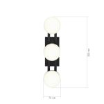 SL6610.401.03 Светильник настенный ST-Luce черный/белый LED 1*6W 4000K MONRO