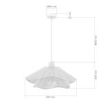 SLE6023-503-01 Светильник подвесной белый/белый E27 1*40W VERVE