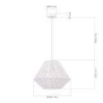 SLE6025-503-01 Светильник подвесной белый/белый E27 1*40W ETTAN