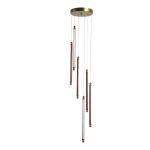 Уценка SL6225.303.06 Светильник подвесной ST-Luce Латунь/Терракотовый, Белый LED 6*5W 3000K BRICK