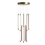 Уценка SL6225.303.10 Светильник подвесной ST-Luce Латунь/Терракотовый, Белый LED 10*6,5W 3000K BRICK