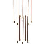 Уценка SL6225.303.10 Светильник подвесной ST-Luce Латунь/Терракотовый, Белый LED 10*6,5W 3000K BRICK