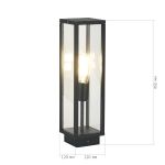 SL9019.705.01 Светильник уличный напольный ST-Luce темно-серый E27 1*15W GROSS
