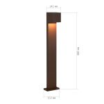 SL9513.605.01 Светильник уличный наземный ST-Luce кортен/кортен LED 1*12W 2700K