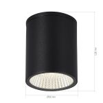 SL9514.412.01 Светильник уличный потолочный ST-Luce черный/белый LED 1*12W 3000K/4000K/6500K