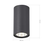 SL9514.702.01 Светильник уличный потолочный ST-Luce серый/белый LED 1*7W 3000K