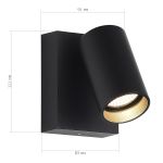 SL9515.401.01 Светильник уличный настенный ST-Luce черный/белый LED 1*9W 3000K