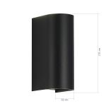 SL9516.401.01 Светильник уличный настенный ST-Luce черный/черный LED 1*10W 3000K/4000K/6500K