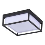 SL9517.402.01 Светильник уличный потолочный ST-Luce черный/белый LED 1*20W 3000K/4000K/5000K