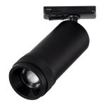ST385.436.10 Св-к трек. Zoom Черный LED 1*10W 3000K 900Lm Ra 10-55° IP20 D55xH125 220V Однофазная трековая система