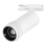 ST385.536.10 Св-к трек. Zoom Белый LED 1*10W 3000K 900Lm Ra 10-55° IP20 D55xH125 220V Однофазная трековая система