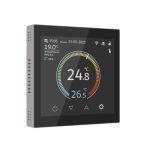 Умный сенсорный терморегулятор с LCD дисплеем дымчатый W1851104