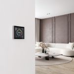 Умный сенсорный терморегулятор с LCD дисплеем дымчатый W1851104