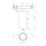 Brass Line Трековый светильник 10W 4000K латунь 85525/01