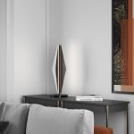 Настольный светодиодный светильник со стеклянным плафоном 308052 LED латунь