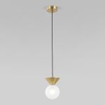 Подвесной светильник с фактурным плафоном 302004 латунь