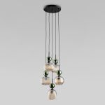 Подвесной светильник со стеклянными плафонами 11149 Sophia Green Cognac