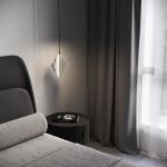 Подвесной светодиодный светильник со стеклянным плафоном 304054 LED латунь