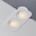 Светильник встраиваемый светодиодный Tetro 20W 3000K белый IP44 15277/LED