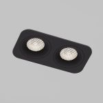 Светильник встраиваемый светодиодный Tetro 20W 4000K черный IP44 15277/LED