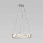Светодиодная хрустальная люстра 101004 LED никель хрусталь Strotskis