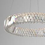 Светодиодная хрустальная люстра 101004 LED никель хрусталь Strotskis