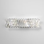 Светодиодный настенный светильник с хрусталем 101005 LED никель хрусталь Strotskis