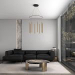 Светодиодный подвесной светильник в цвете латунь 301101 LED латунь