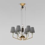 Умная люстра с декором из керамики 101012/6