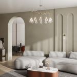 Умная подвесная люстра со стеклянными плафонами 201002/12