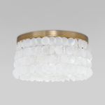 Умная потолочная люстра с перламутром 60084/5 латунь/перламутр Smart