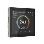 Умный сенсорный терморегулятор с LCD дисплеем дымчатый W1851104