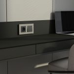 W0022917/ Рамка на 2 поста Slab (дымчатый софт) W0022917