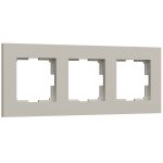 W0032917/ Рамка на 3 поста Slab (дымчатый софт) W0032917