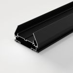 Basic System Алюминиевый профиль для монтажа в натяжной потолок однофазного шинопровода черный 2м 85234/00