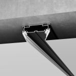 Basic System Алюминиевый профиль для монтажа в натяжной потолок однофазного шинопровода черный 2м 85234/00