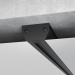 Basic System Алюминиевый профиль для монтажа в натяжной потолок однофазного шинопровода черный 2м 85234/00