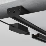 Basic System Алюминиевый профиль для монтажа в натяжной потолок однофазного шинопровода черный 2м 85234/00