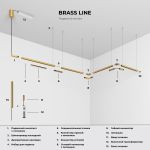 Brass Line Набор для подвеса латунь 85226/00 85226/00