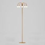 Напольный светодиодный светильник с регулировкой цветовой температуры Ragno 90194 золото