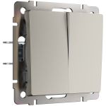 Перекрестный выключатель двухклавишный (дымчатый) W1223004