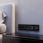 Рамка из металла на 5 постов AluMax черный алюминий W0053508