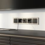 Рамка из стекла на 5 постов Senso шампань soft-touch W0053111