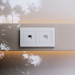 Розетка Ethernet RJ-45 cat. 6A экранированная (белый матовый) W5120001