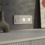 Розетка с подсветкой W (айвори матовый) W1171462